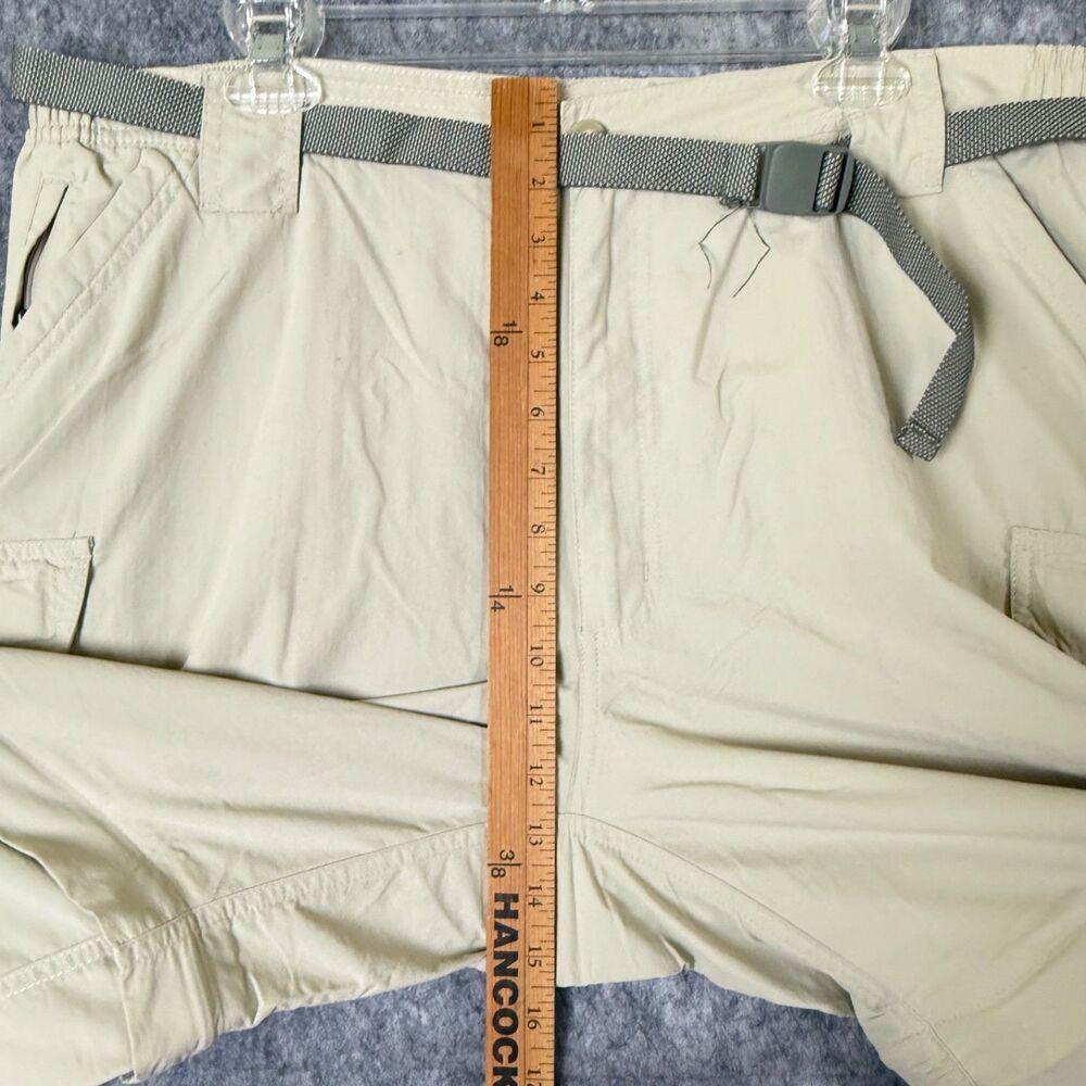 World Wide Sportsman Cargo Pants Convertible Men XL/32 Khaki Hiking Nylon Vented - Picture 11 of 12